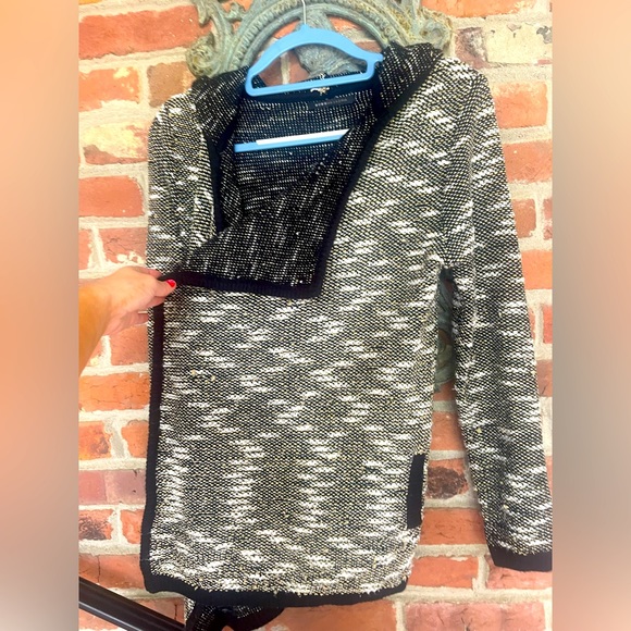 NEW BCBGMAXAZRIA Alpaca Blend Knit Hooded Cardigan Duster Sweater - Picture 2 of 11